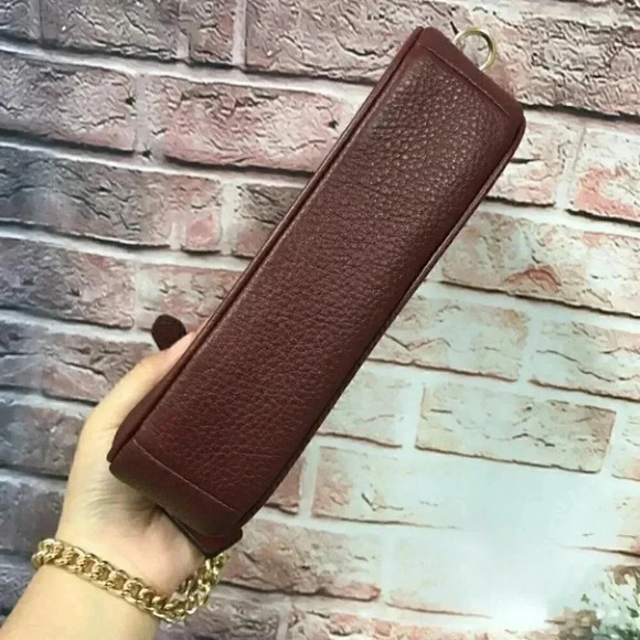 Coach Women’s Large Leather Zip Around Wristlet - Picture 5 of 7